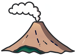噴火イメージイラスト